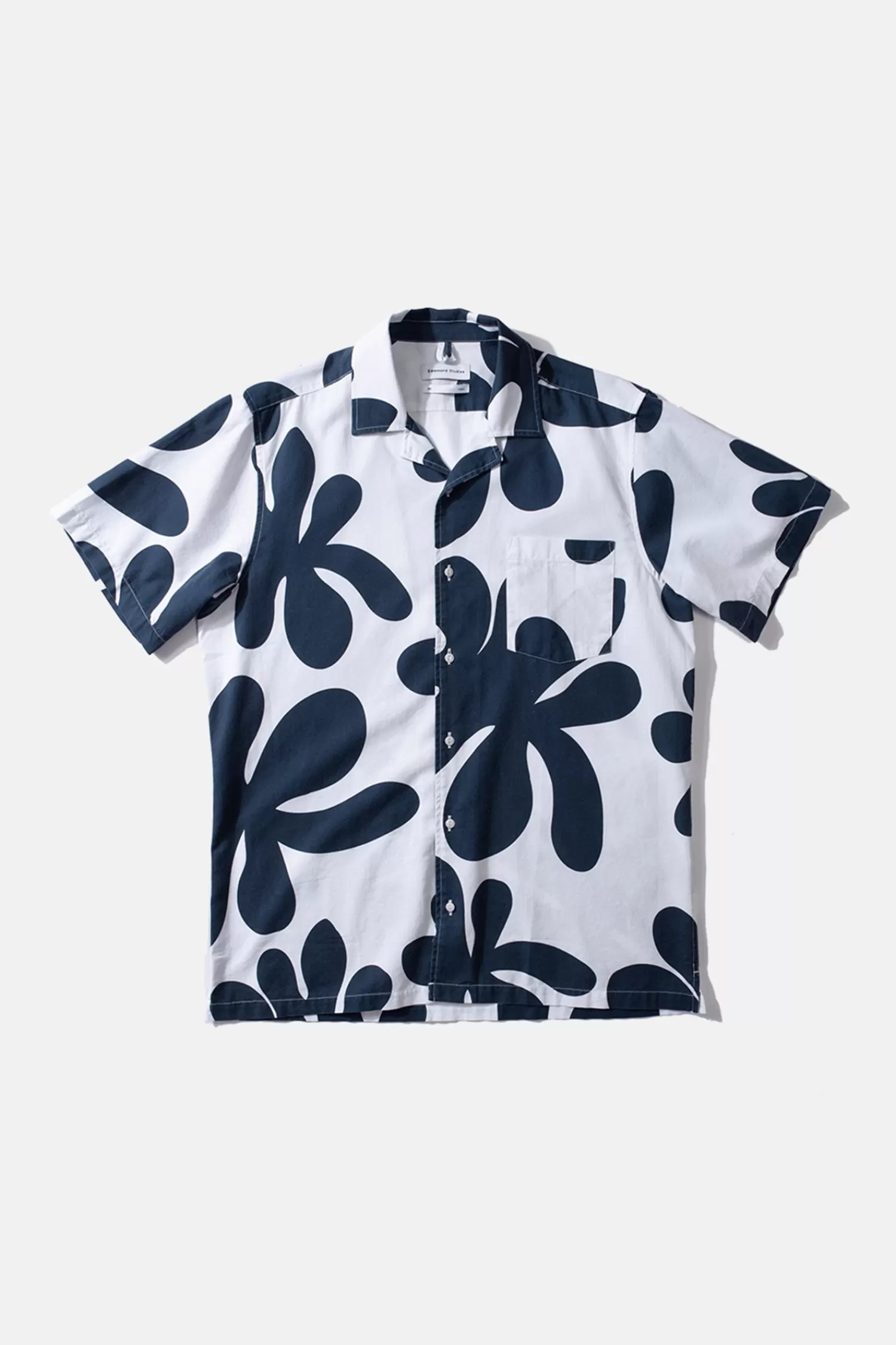 Shirts | Edmmond Studios Alice Short Sleeve Shirt Printed Navy