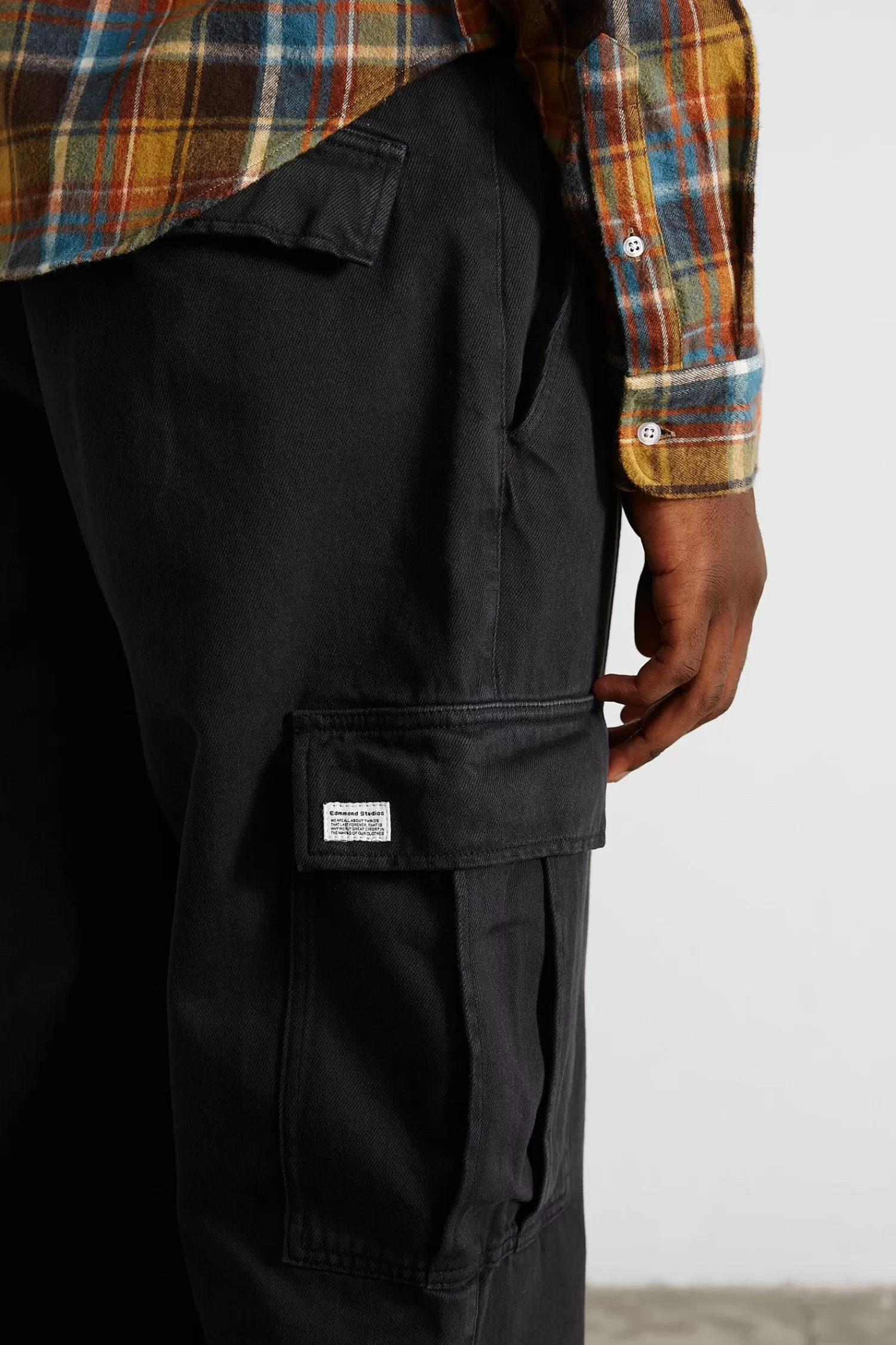 Trousers | Edmmond Studios Cargo Pants Plain Navy