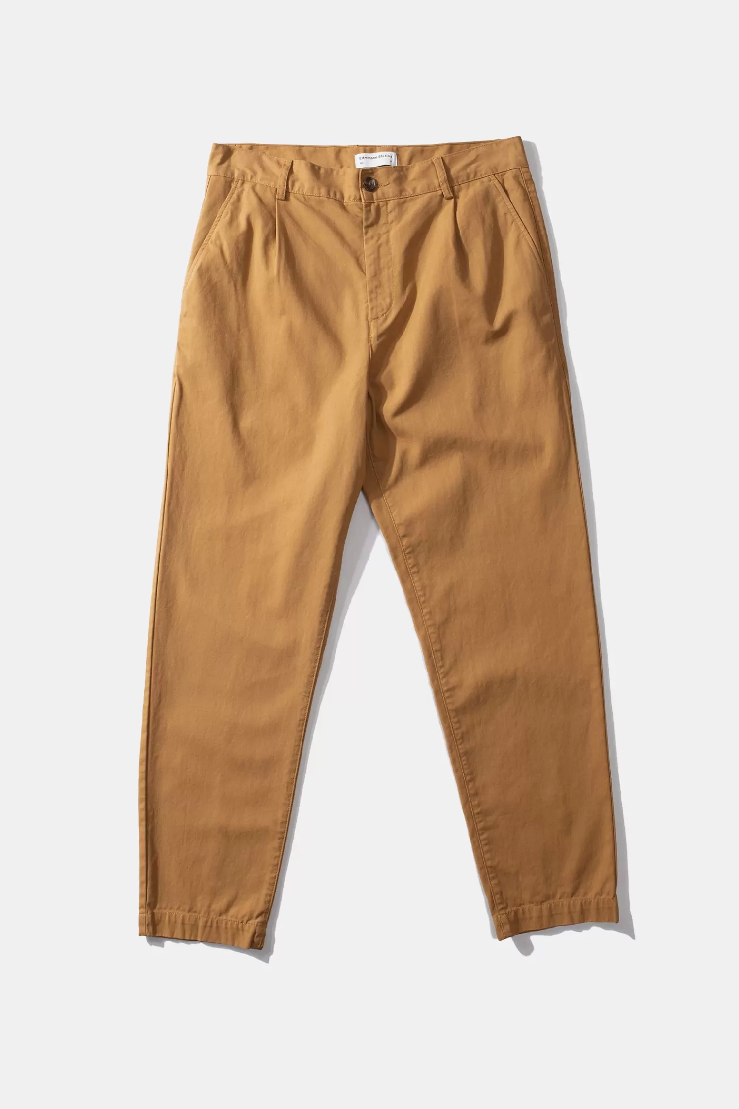 Trousers | Edmmond Studios Chino Herringbone Plain Caramel