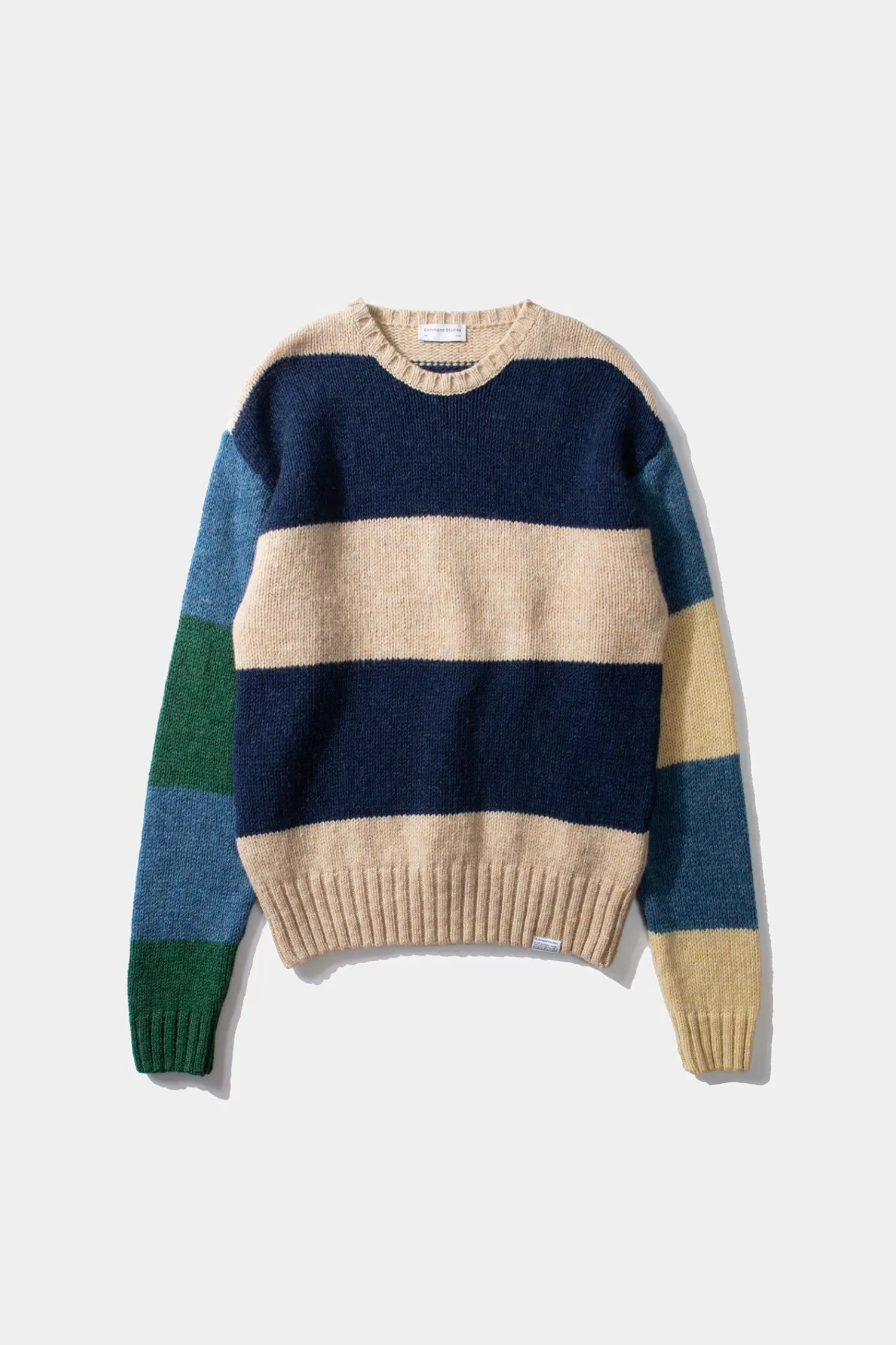 Knitwear | Edmmond Studios Clown Sweater Colour Block Navy