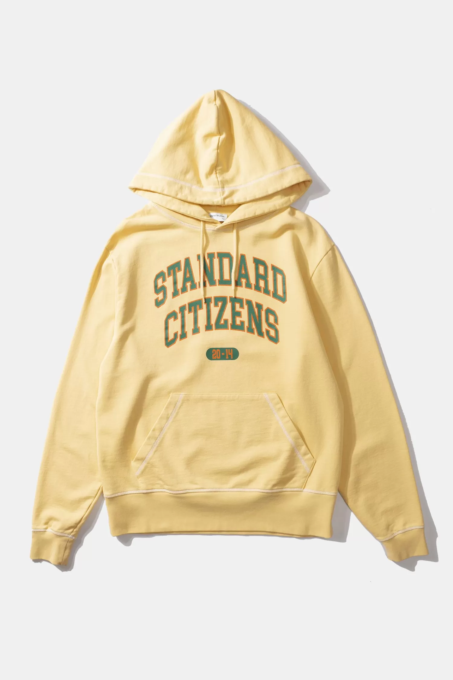 Sweatshirts | Edmmond Studios College Arch Hoodie Plain Light Yellow