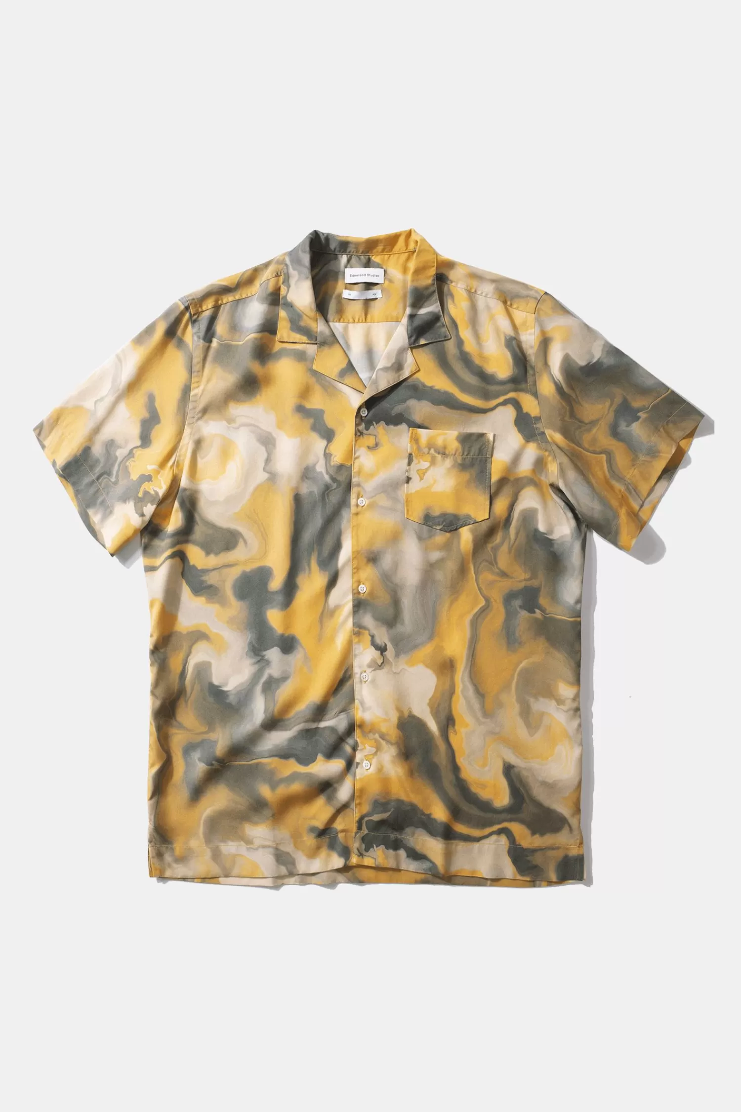 Shirts | Edmmond Studios Darius Short Sleeve Plain Mustard