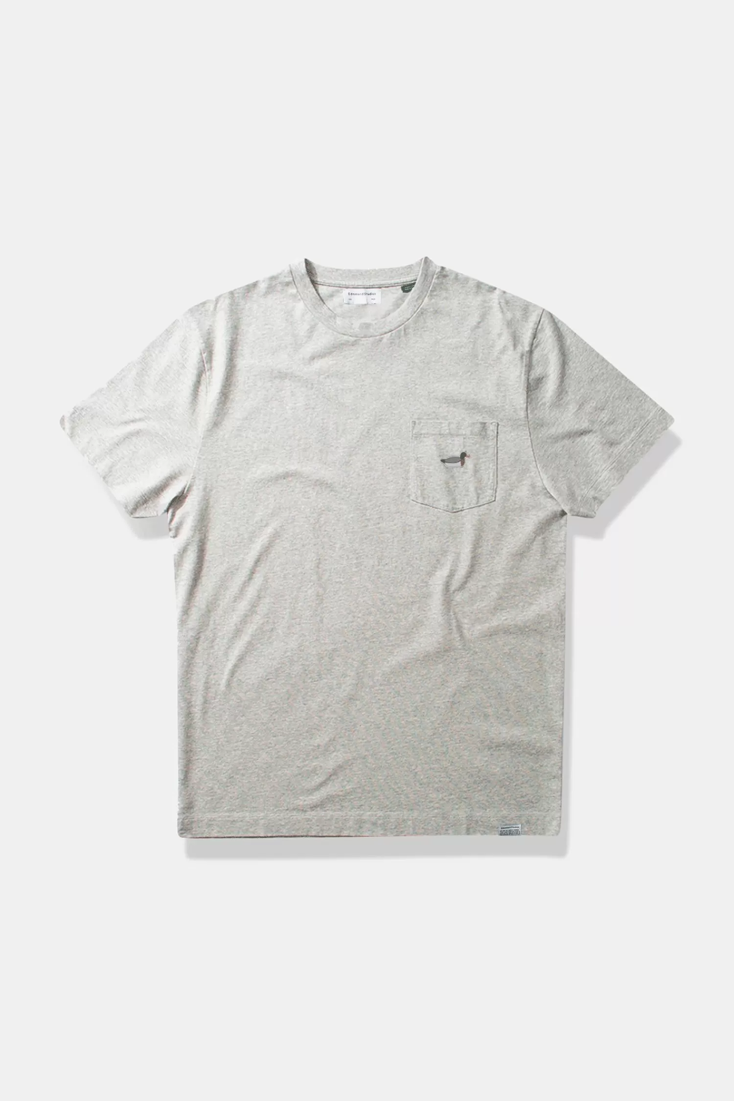 T-Shirts | Edmmond Studios Duck Patch Tee Plain Grey Melange