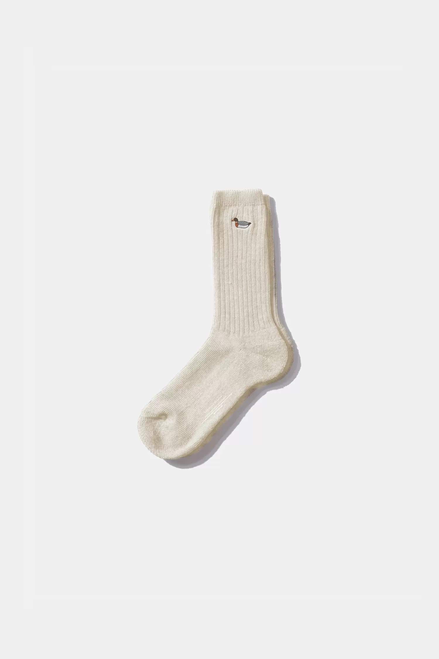 Accessories | Edmmond Studios Duck Socks Plain Off White