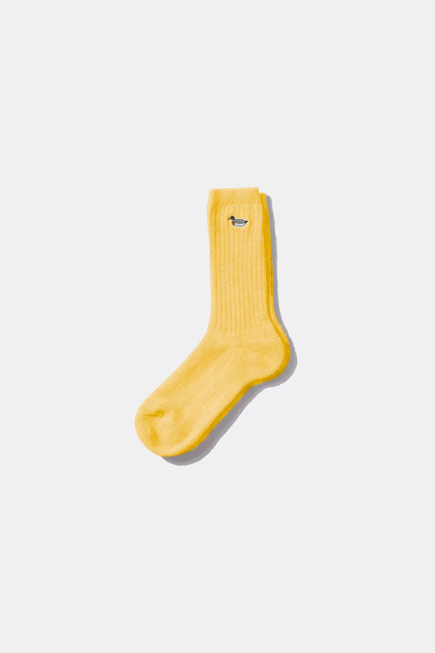 Accessories | Edmmond Studios Duck Socks Plain Yellow