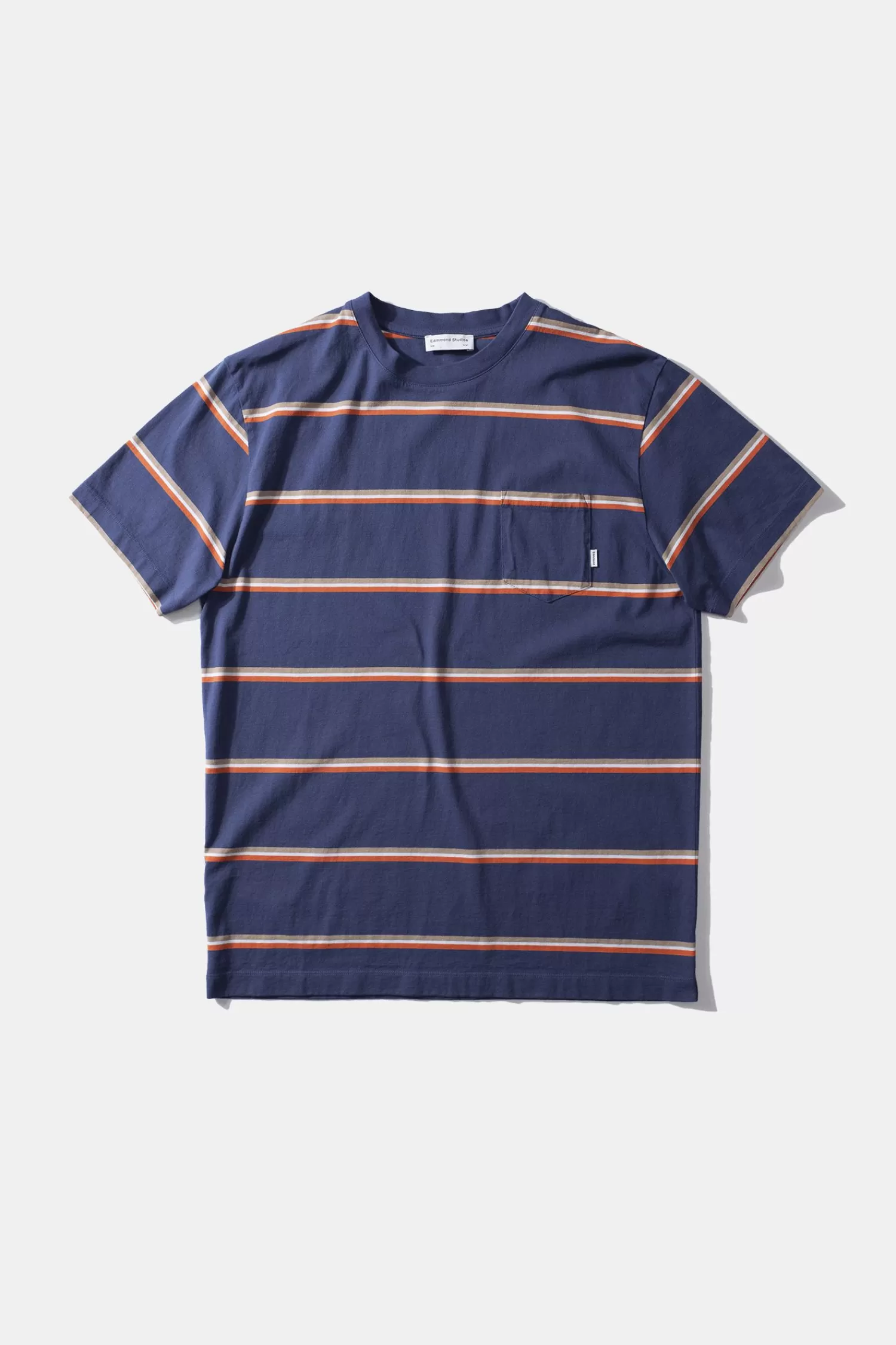 T-Shirts | Edmmond Studios Gavin Stripes Plain Navy