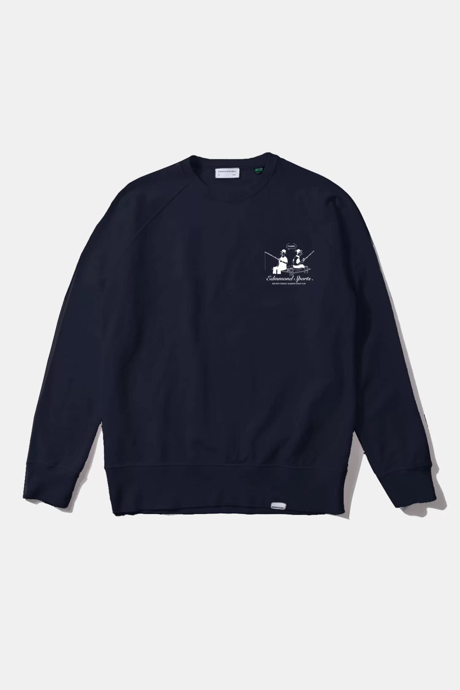 Sweatshirts | Edmmond Studios Hooked Plain Navy