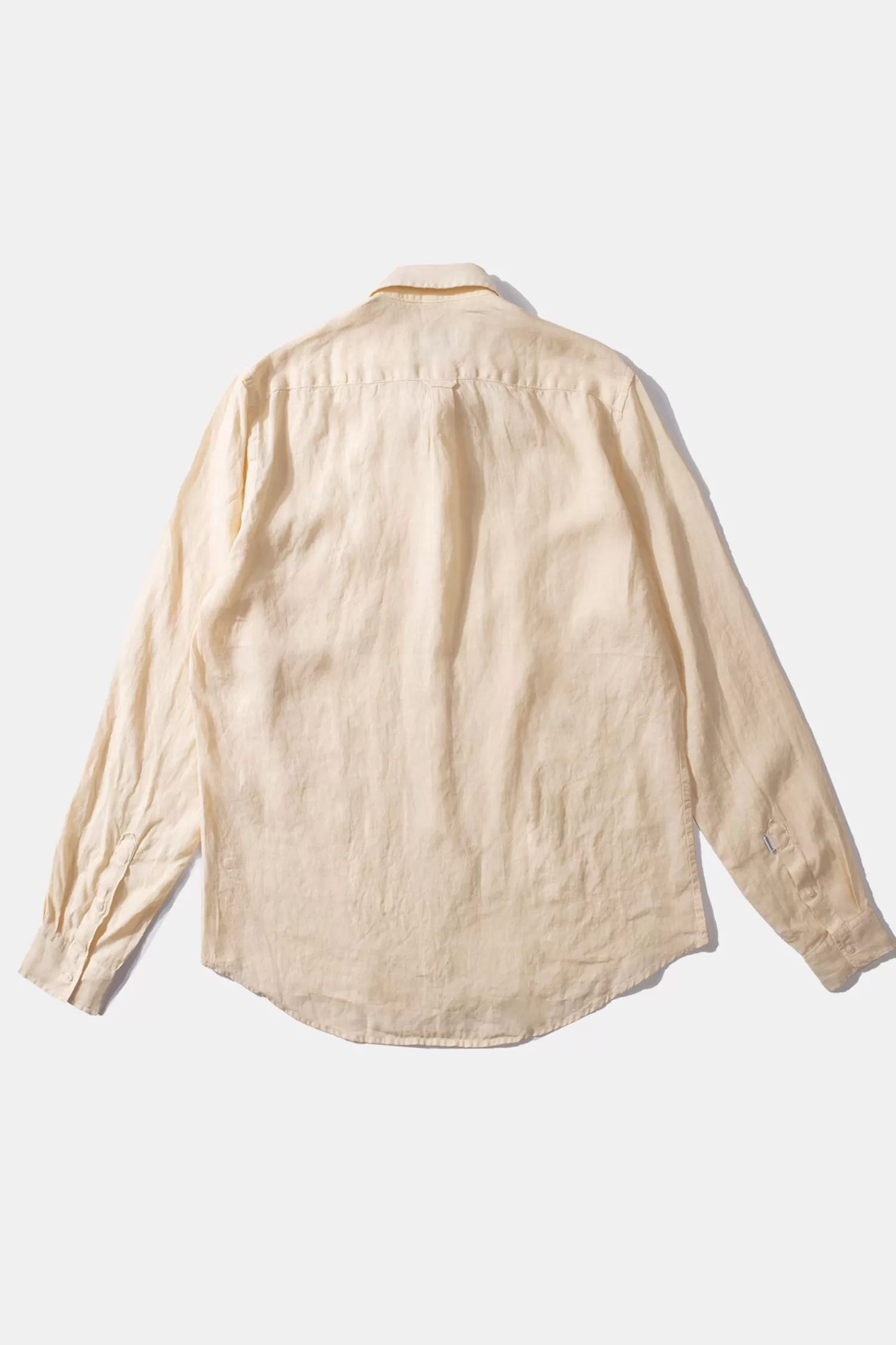 Shirts | Edmmond Studios Linen Shirt Plain Beige