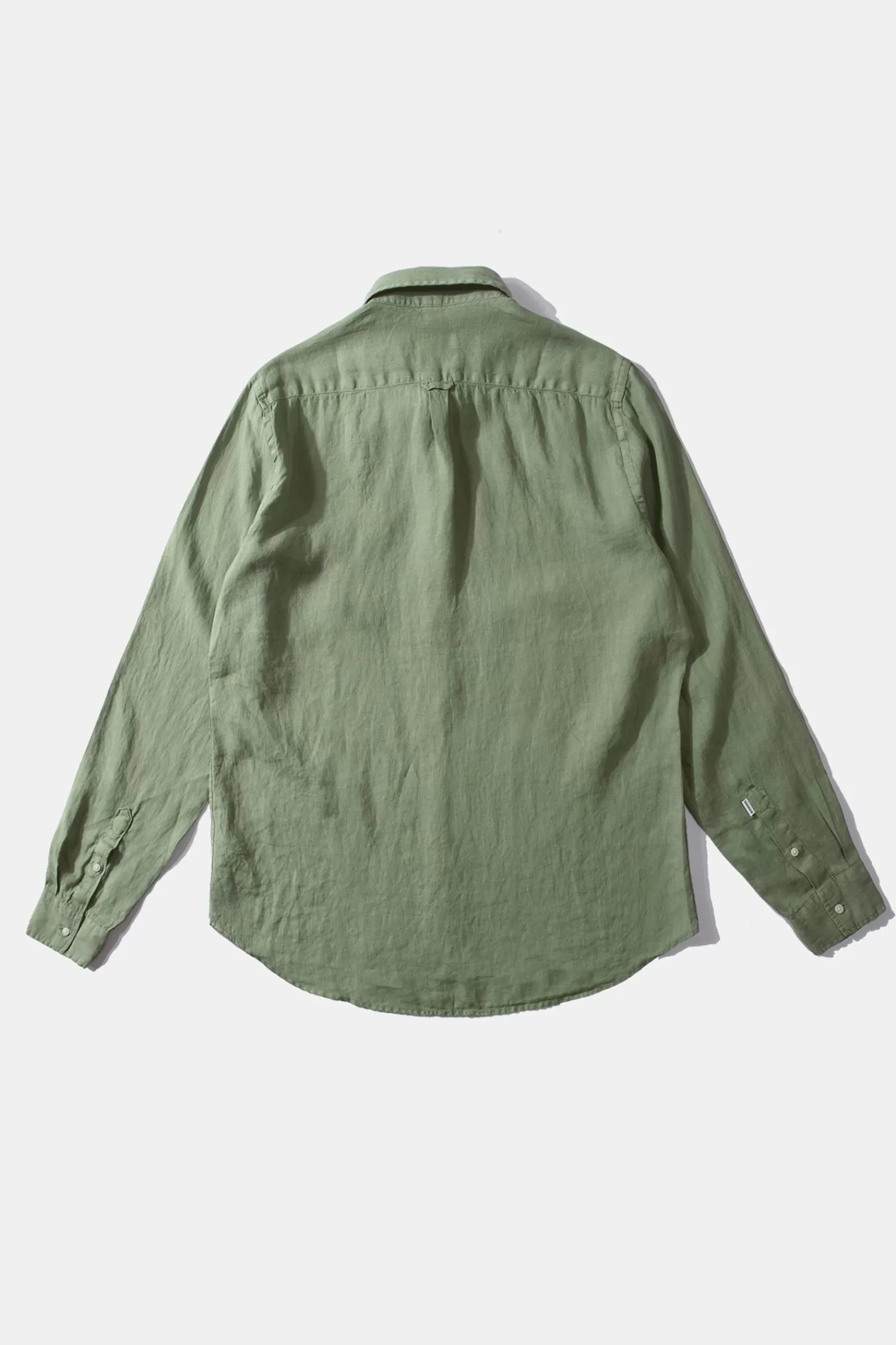 Shirts | Edmmond Studios Linen Shirt Plain Olive