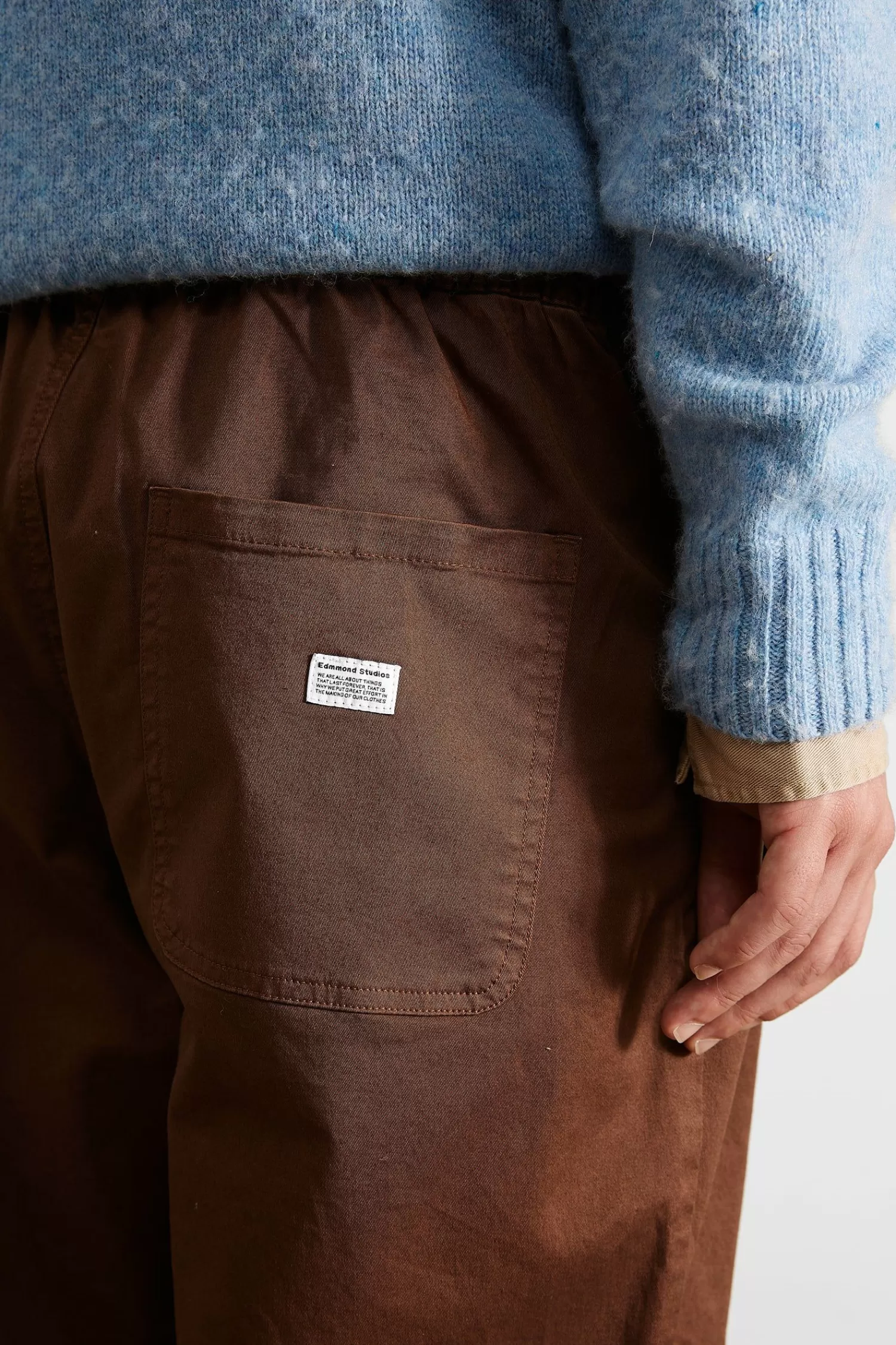 Trousers | Edmmond Studios Marvin Pants Plain Brown