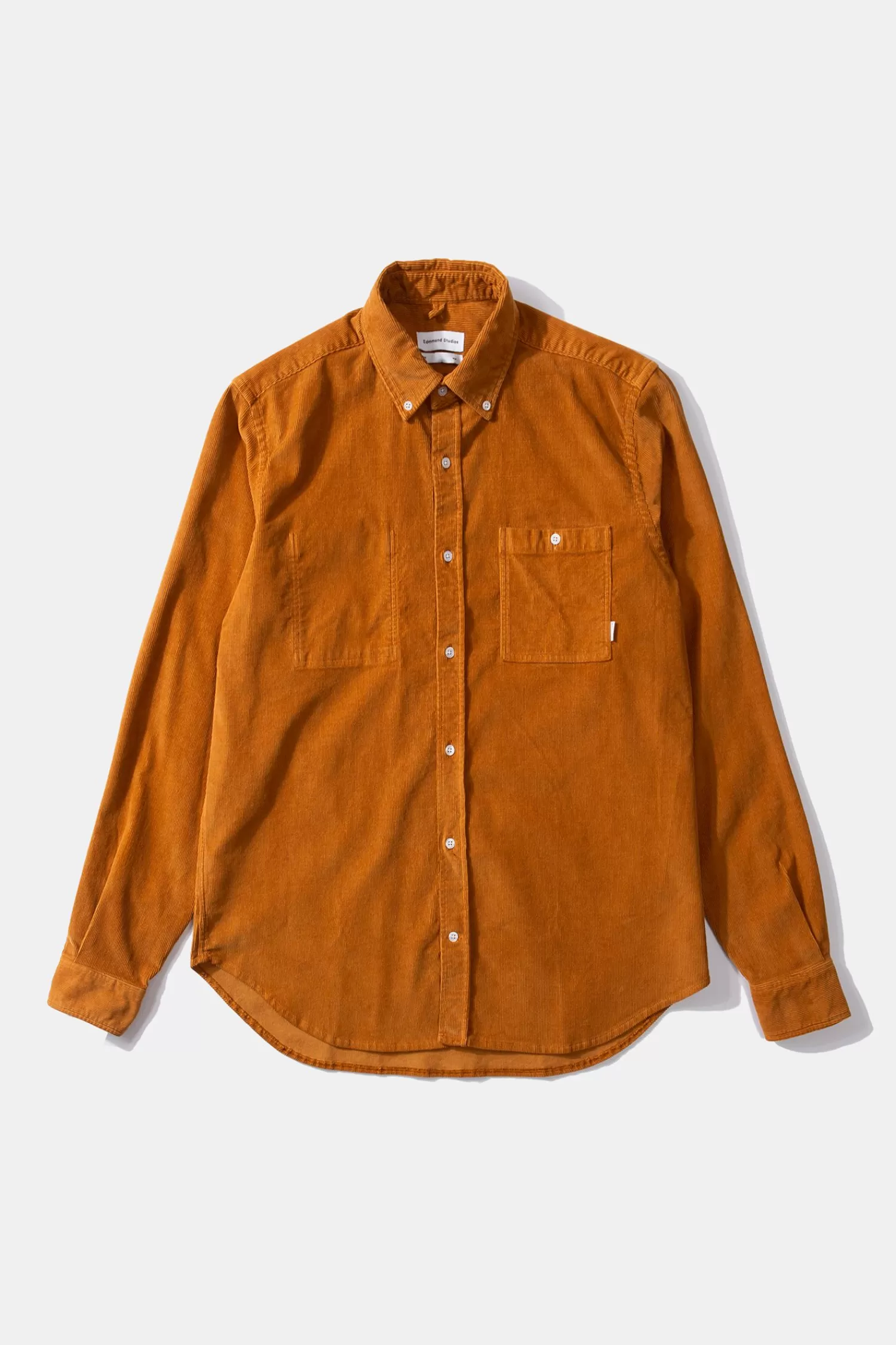 Shirts | Edmmond Studios Microcord Shirt Plain Brown