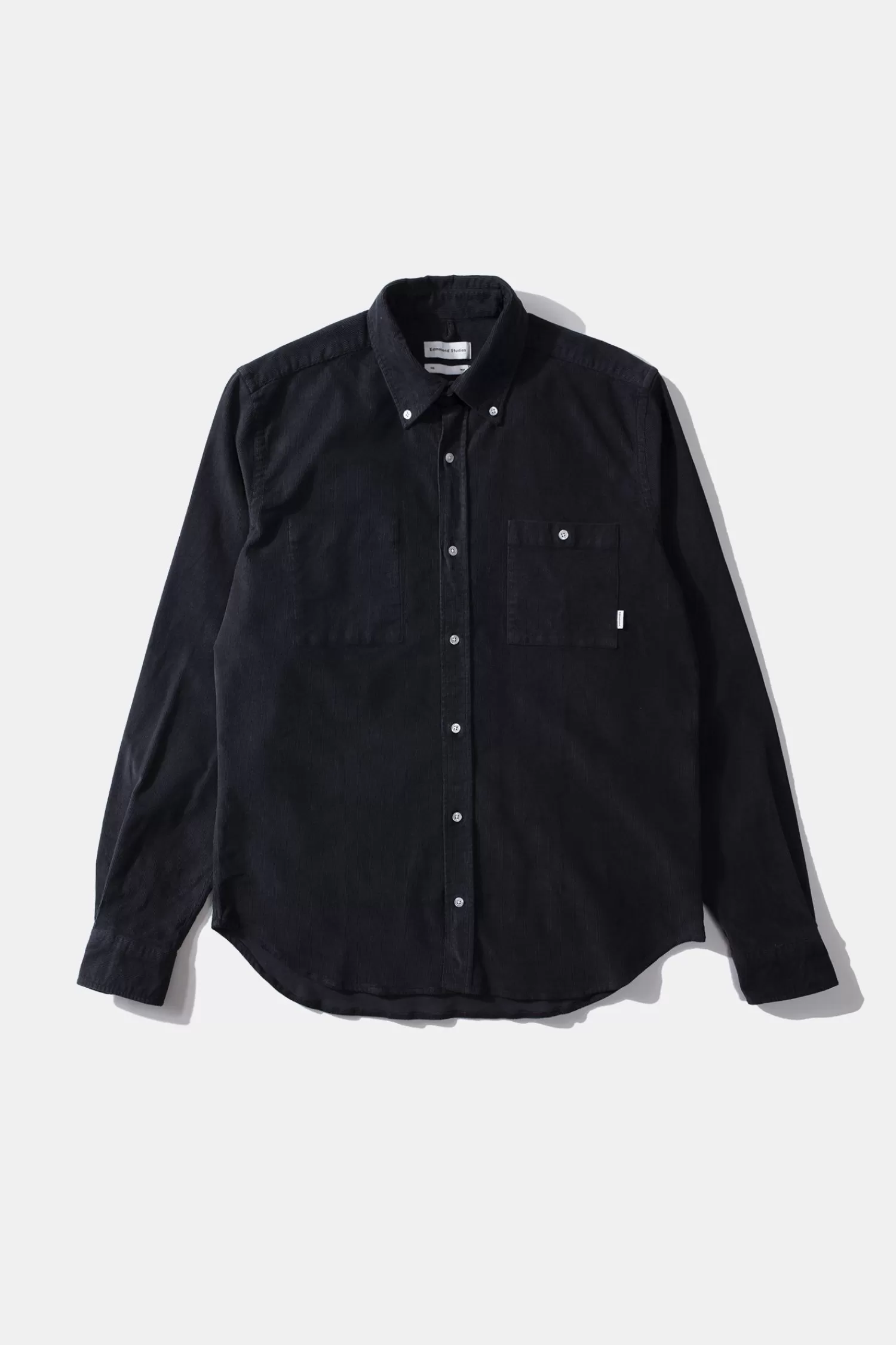 Shirts | Edmmond Studios Microcord Shirt Plain Navy