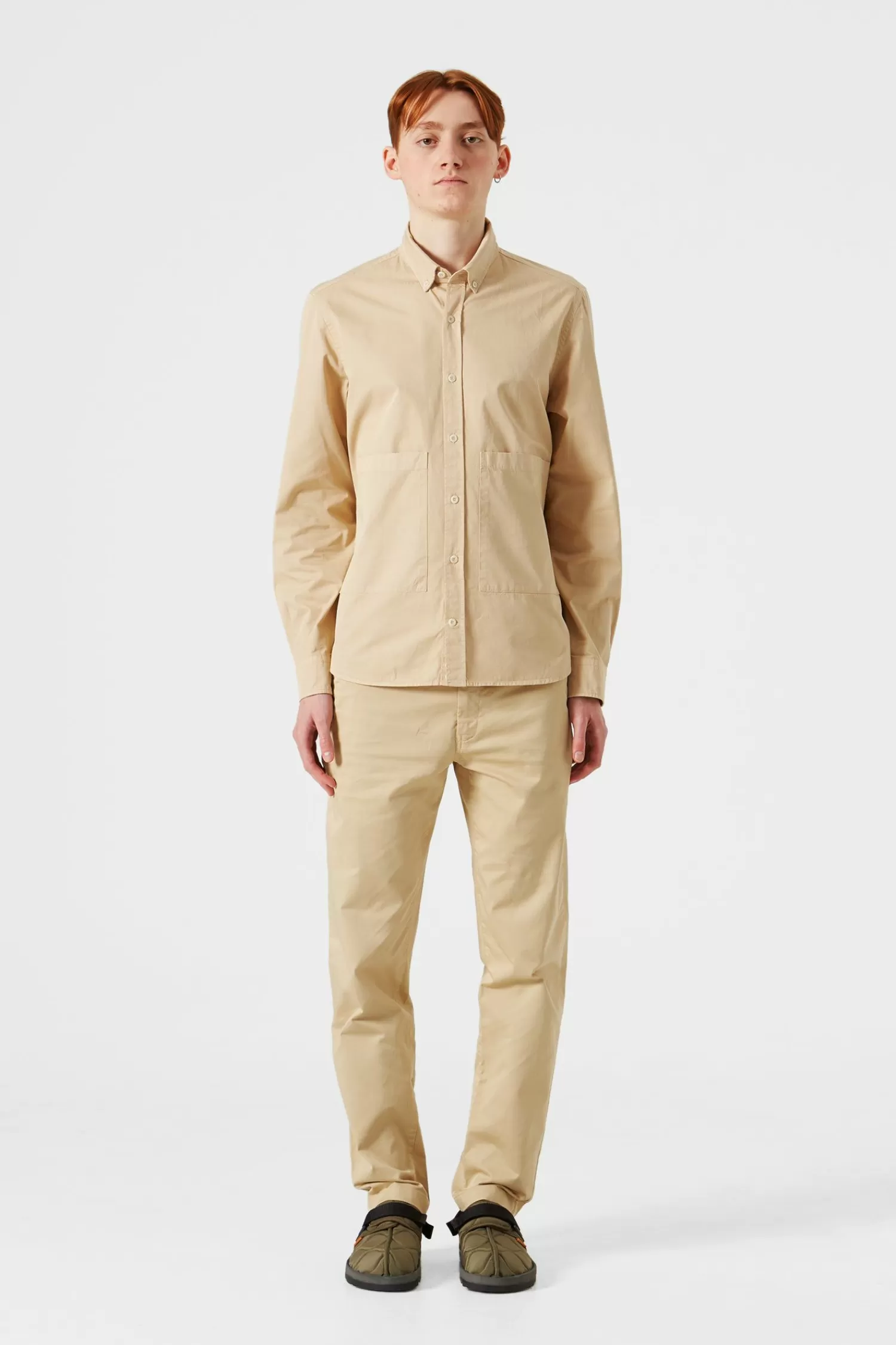 Shirts | Edmmond Studios Muse Shirt Plain Tan