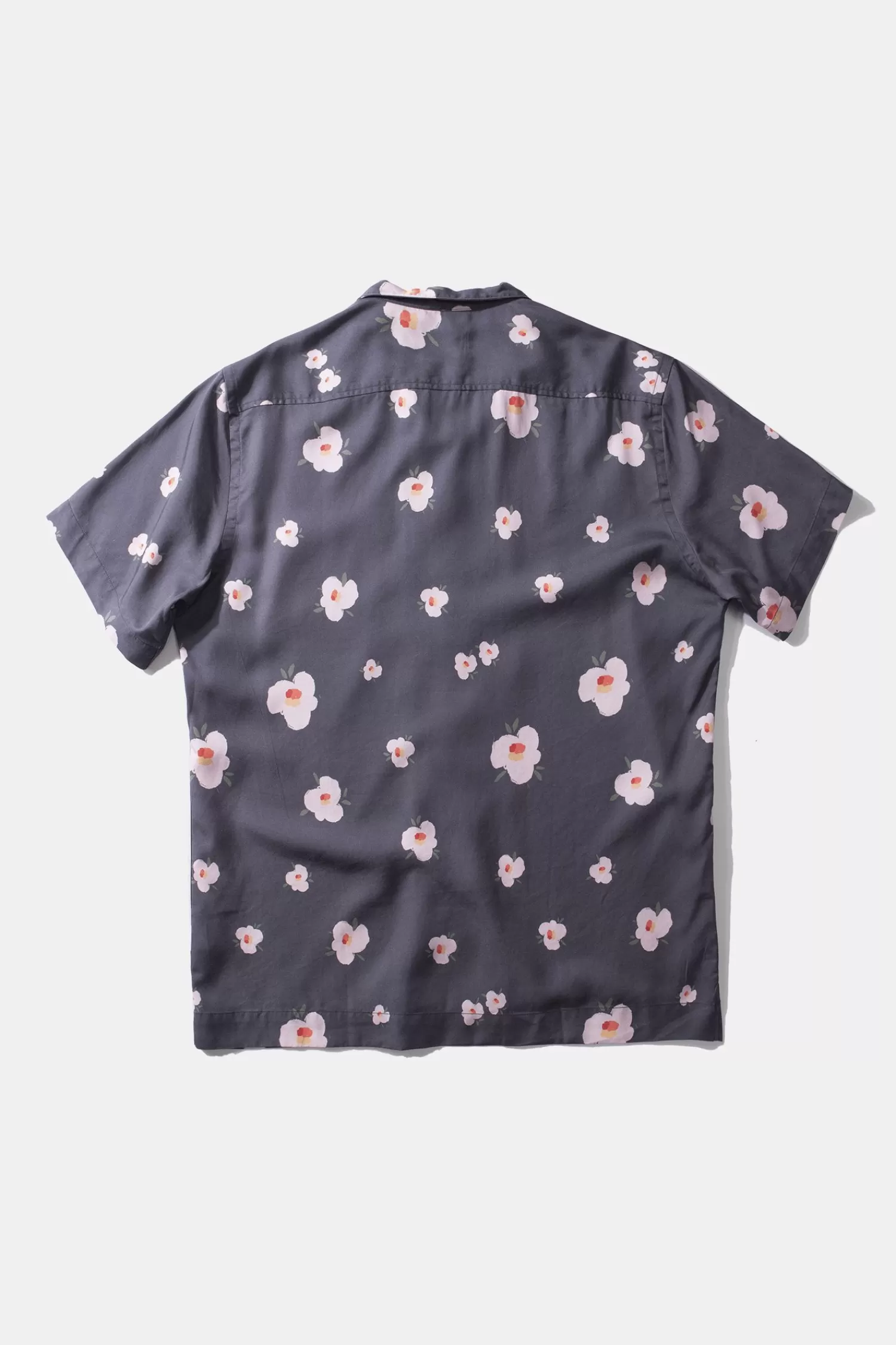 Shirts | Edmmond Studios Orchid Short Sleeve Plain Navy