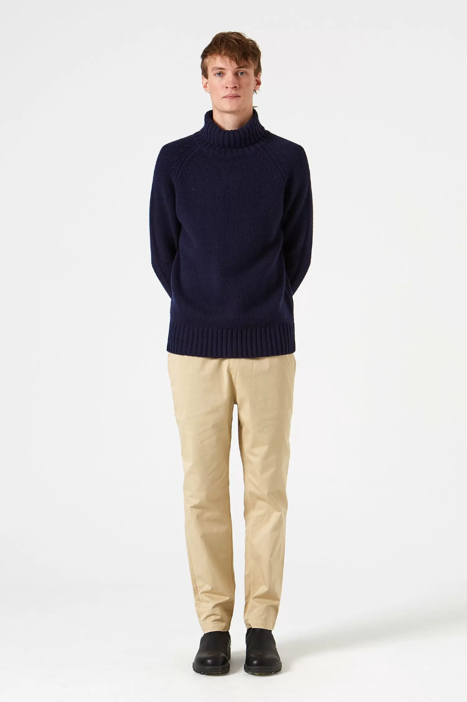 Knitwear | Edmmond Studios Paris Turtle Neck Plain Navy