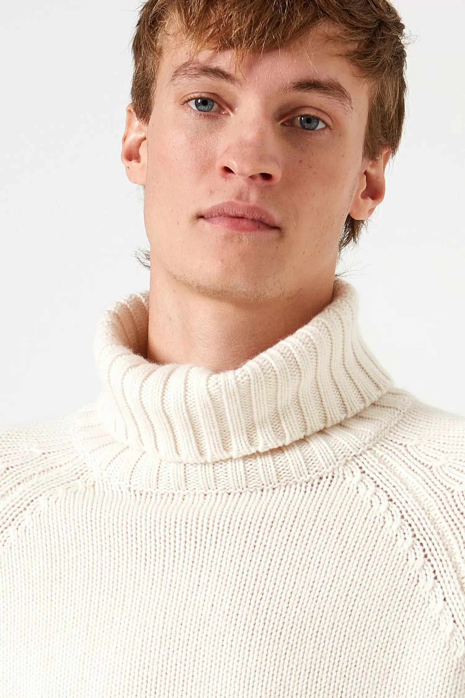 Knitwear | Edmmond Studios Paris Turtle Neck Plain Off White