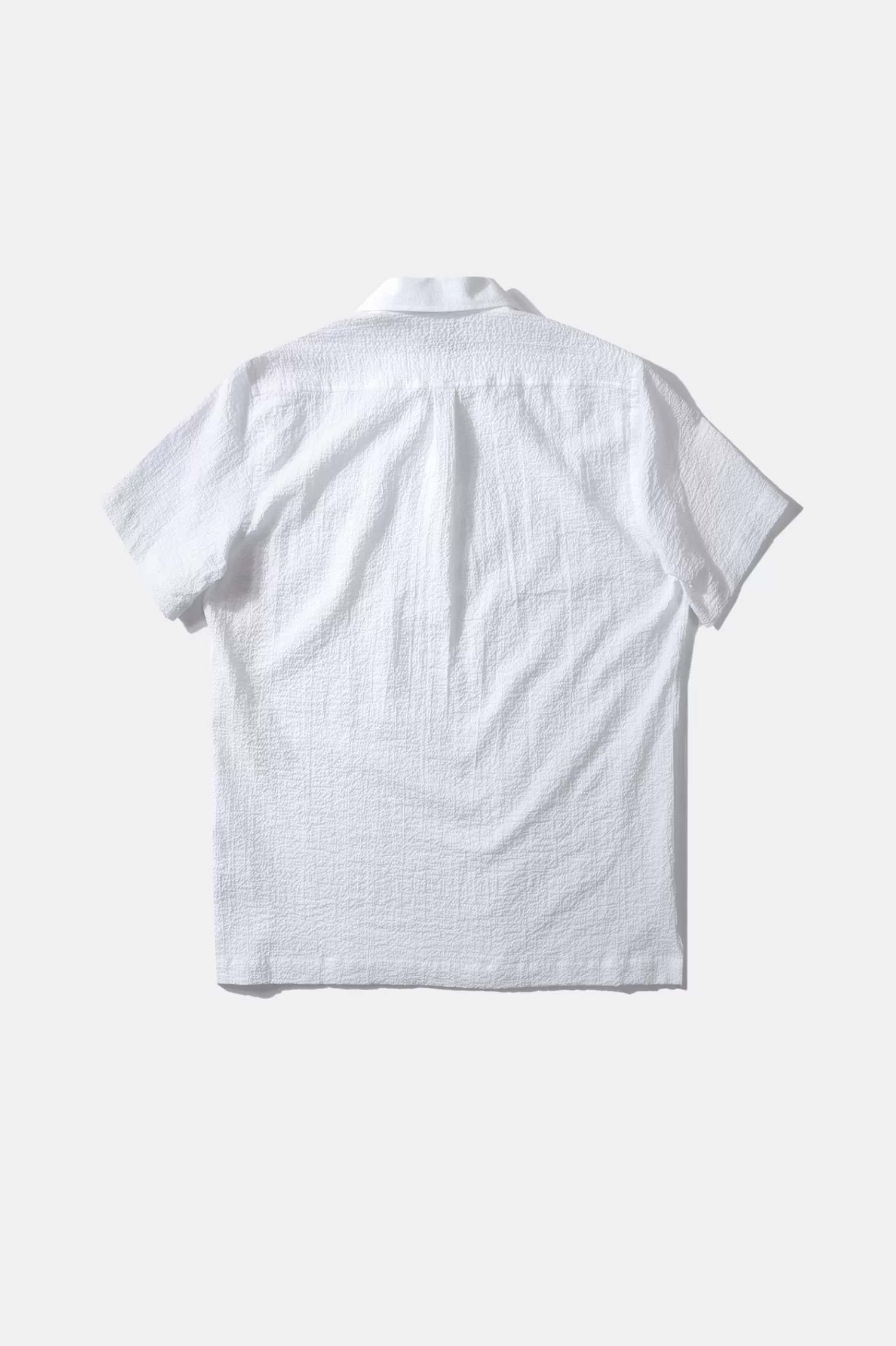 Shirts | Edmmond Studios Polo Shirt Seersucker Plain White