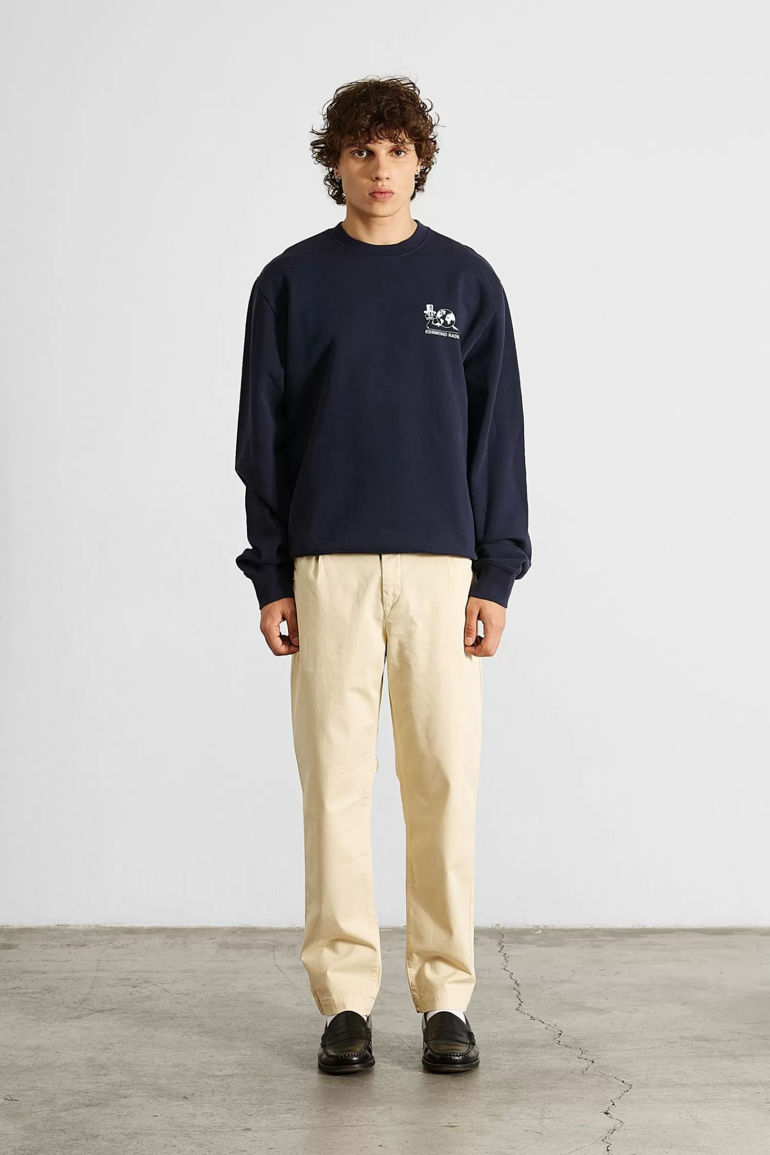 Sweatshirts | Edmmond Studios Slow Rythms Sw Plain Navy