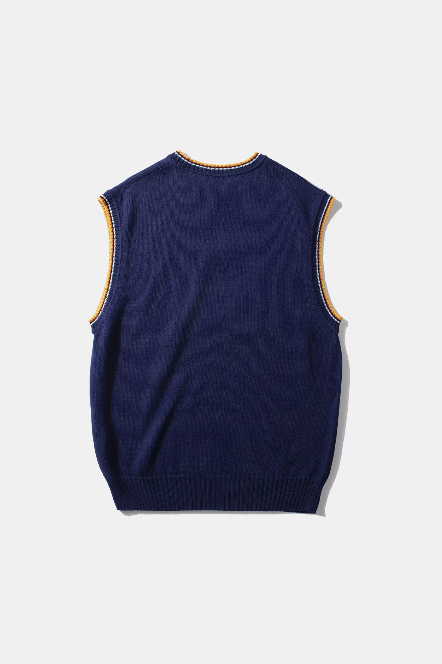 Knitwear | Edmmond Studios Sunset Vest Plain Navy