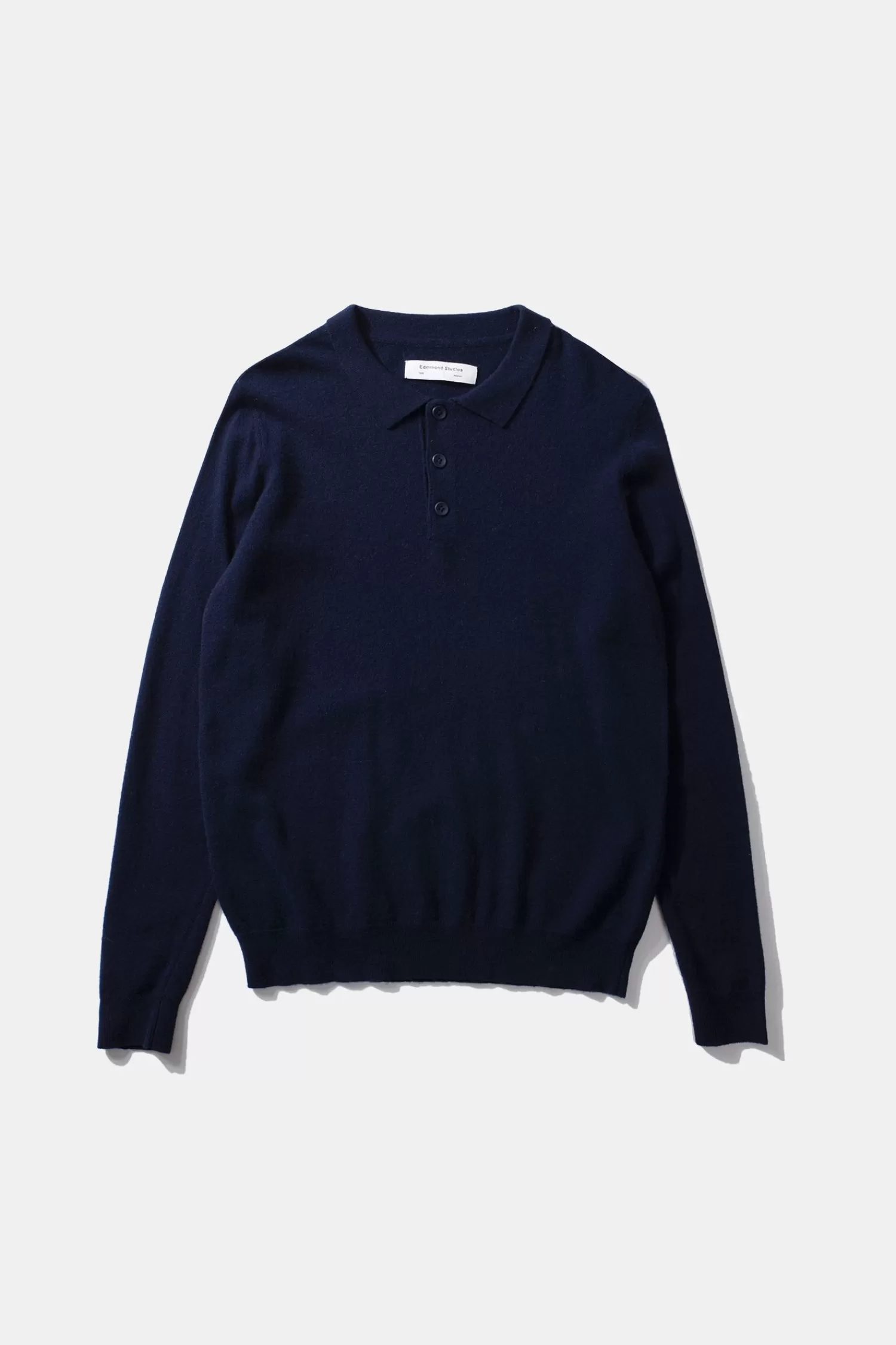 Knitwear | Edmmond Studios Wool Polo Plain Navy